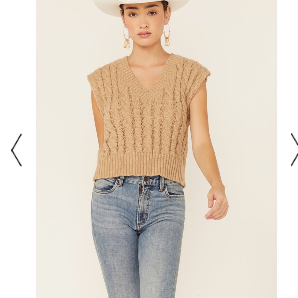 Caramel Sweater Vest